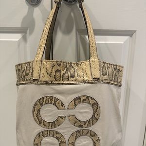 Coach leather tote